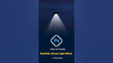 How to create realistic street light effect using Photoshop #shorts