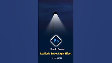 How to create realistic street light effect using Photoshop #shorts