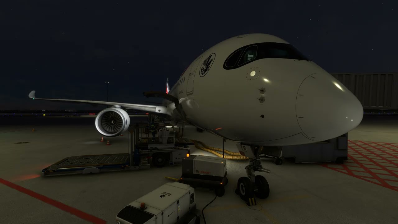 A350 AIRFRANCE avec météo réelle et trafic entre Helsinki et Paris Charles de Gaulle EFHK LFPGP GSX