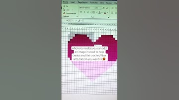 excel crochet pattern making tip! ✨🧶#crochet #excel #crochetpattern #filetcrochet #diy #craft