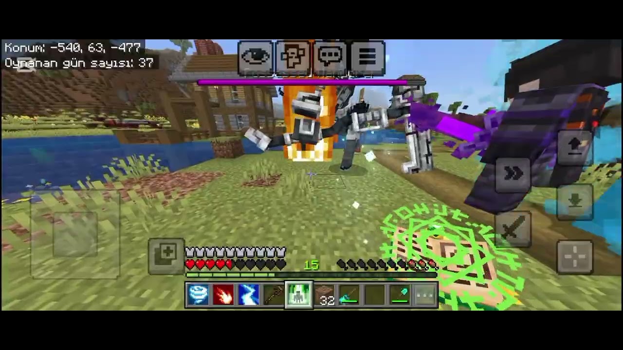 BOSS KÖYE SALDIRDI BüyücüCraft 