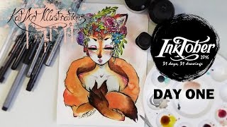 INKTOBER Challenge 2016 - Day One :KatArt Illustrations