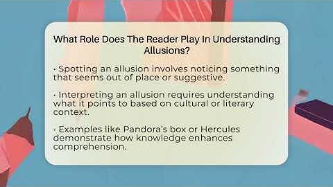 What Role Does The Reader Play In Understanding Allusions? - The Prose Path