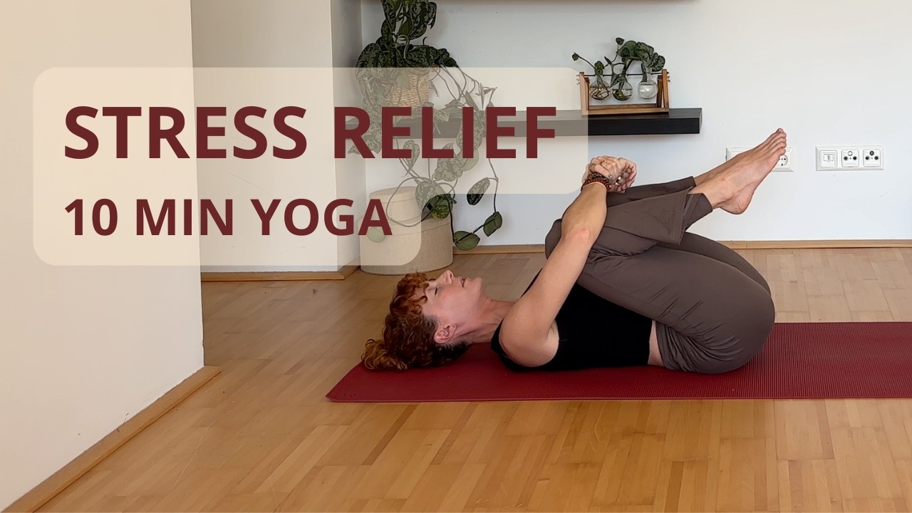 10 min Gentle Yoga for Stress Relief - YouTube