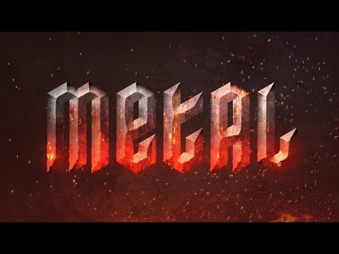 How to Create a MOLTEN METAL Text Effect in Photoshop!