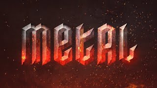 How to Create a MOLTEN METAL Text Effect in Photoshop!