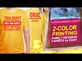 2-Color Printing: T-shirt Printing