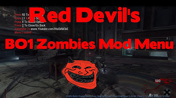 BO1 Red Devil Zombie Mod Menu | With Forge & Verfication