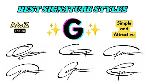 Letter G Signature Styles ✨ | G Signature Ideas | Signature Style Of My Name | Star Signature