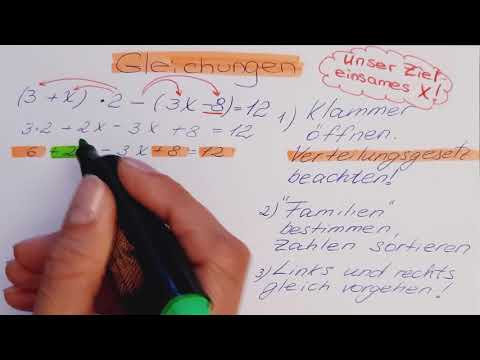 Grundstufe Mathematik - Gleichungen - Einsames X