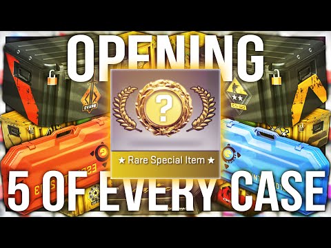 OPENING 5 OF EVERY CS:GO CASE EVER (165 CASE UNBOX)