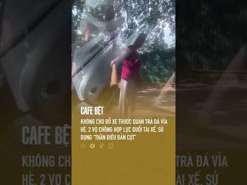 Video Không cho đỗ xe trước quán trà đá vỉa hè,2 vợ chồng... - youtube