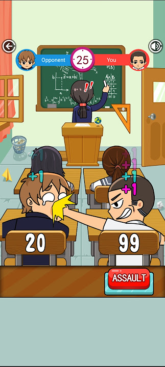 school funny fight#gobattleio#puzzlecollection#gobattle#slapfighting#shortsfeed#shortsviral#shorts