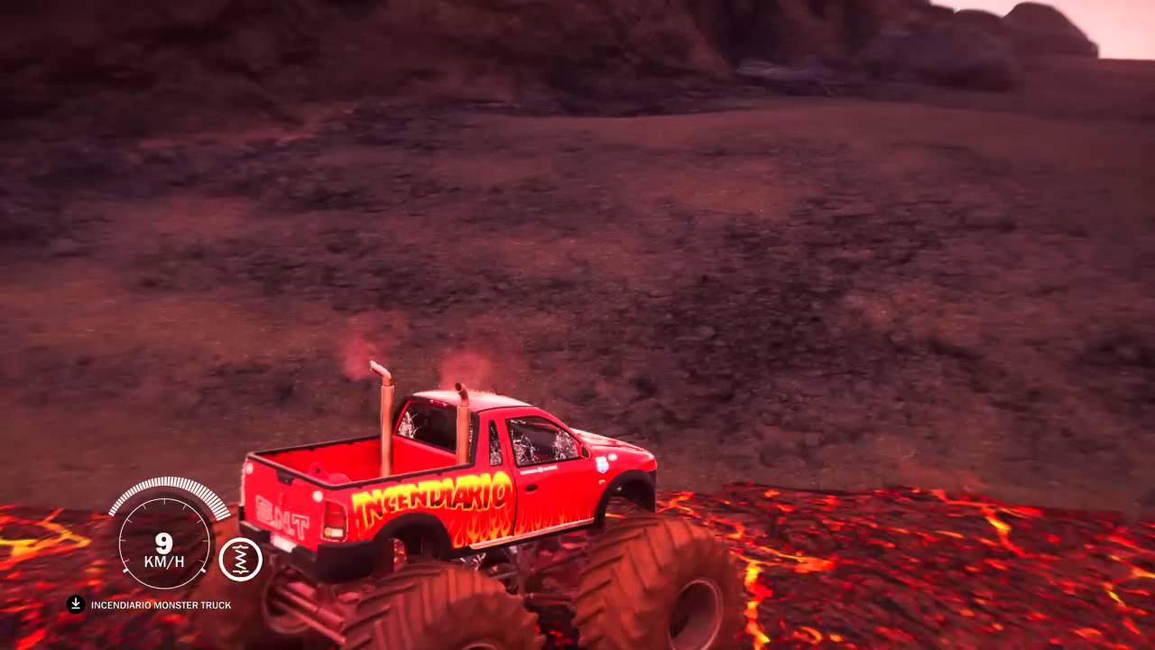 Just Cause 3 Easter Egg Volcano location messing about in Monster Truck