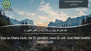 سورة 57. الحديد (ترجمة باللغة الألمانية) | مشاري بن راشد العفاسي