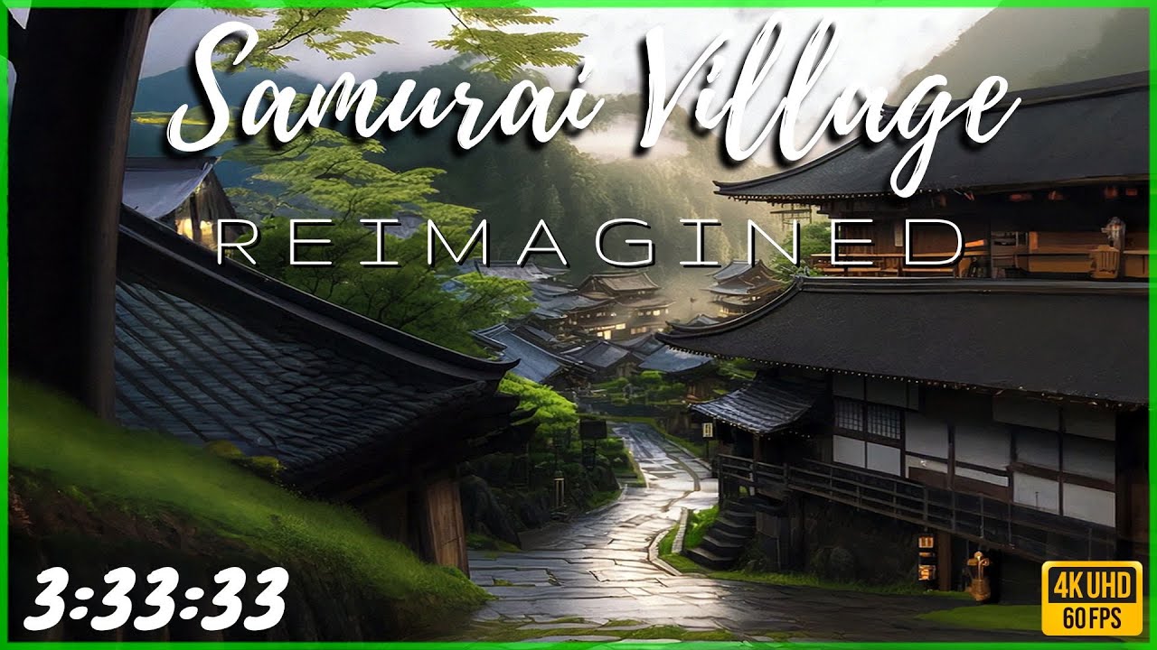 REIMAGINED SAMURAI VILLAGE - HANS ZIMMER - RAIN - 4K 60FPS