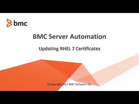BSA: How to update RHEL 7 Certificates