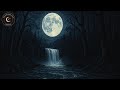 Enchanted Moonlit Waterfall 🌕✨ Relaxing Water ASMR &amp; Magical Chimes | Ambient Screen