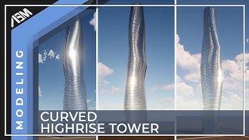 Curved High Rise Tower in Archicad