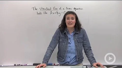 Standard Form of Linear Equations