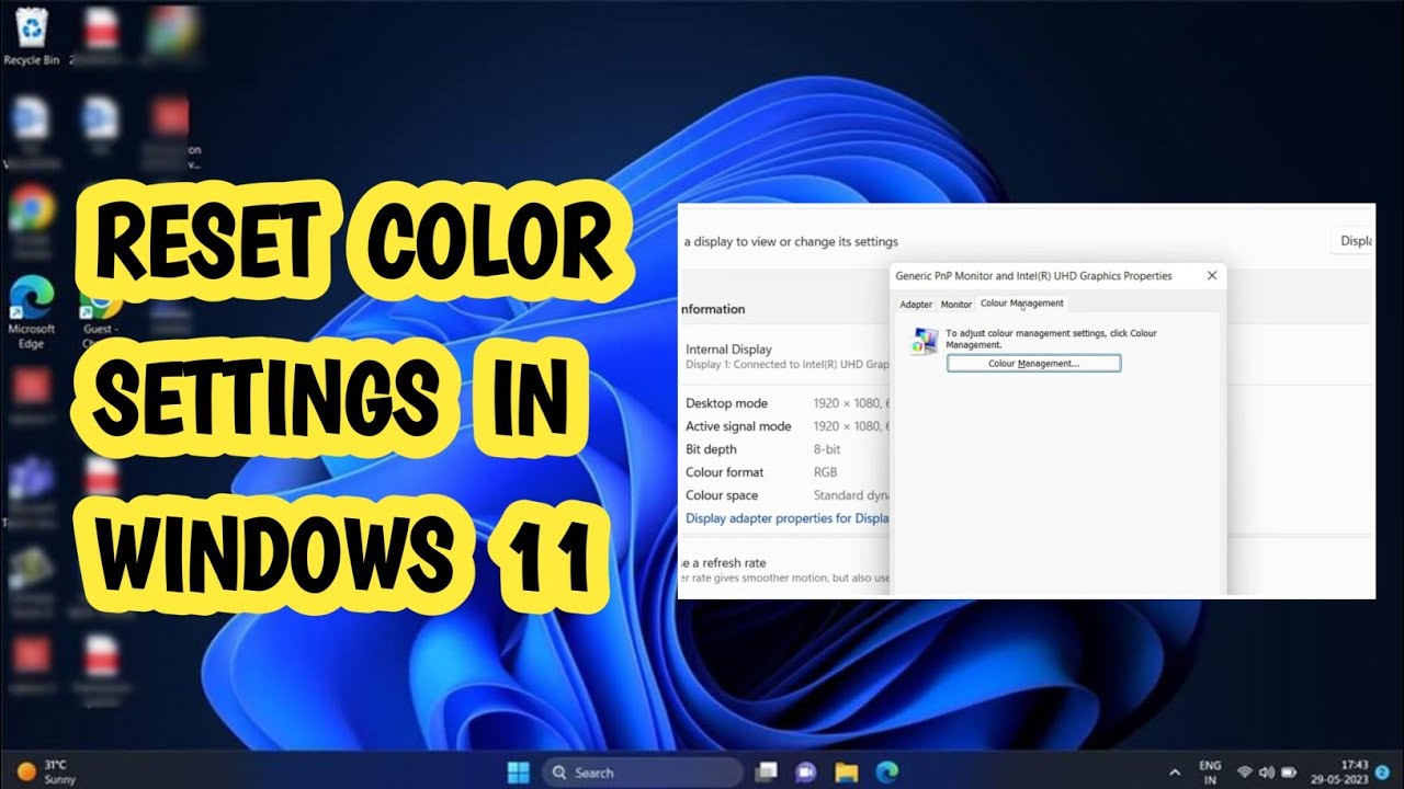 How To Reset Color Settings In Windows 11 EASY YouTube how-to-reset-color-settings-windows-10-11-restore-default-color