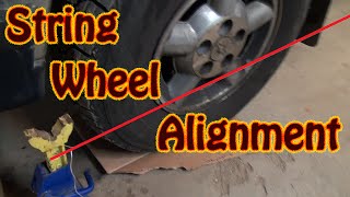 DIY Perform A Vehicle Front End Alignment Using String and a Ruler  Front End Replacement Part 3