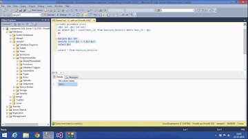 18.SQL Server Tutorial(SP with output parameters,System Defined Sp)