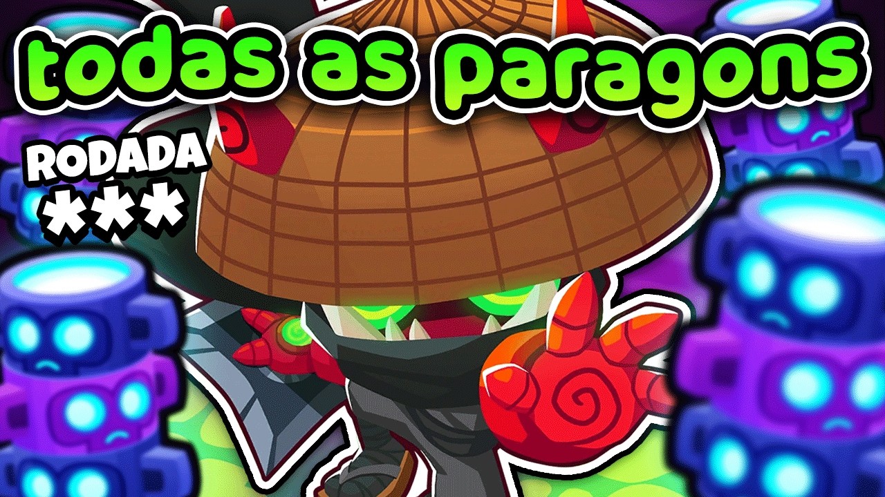 Desafio de colocar TODAS as paragon e chegar na rodada MÁXIMA no bloons td 6 😠🔥