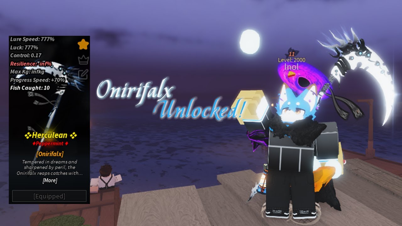 [Fisch] Obtaining Onirifalx Rod cus im boring... (and skill issue)