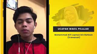 Majlis Persaraan Cikgu Napisah binti Yaacob 1 Julai 2021: Ucapan wakil pelajar