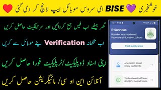 How to use E service BISE Lahore app for Degree attestation, duplicate certificate, NOC & migration screenshot 3