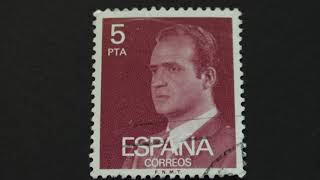 Postage stamp. Espana Correos. Price 5 pta.
