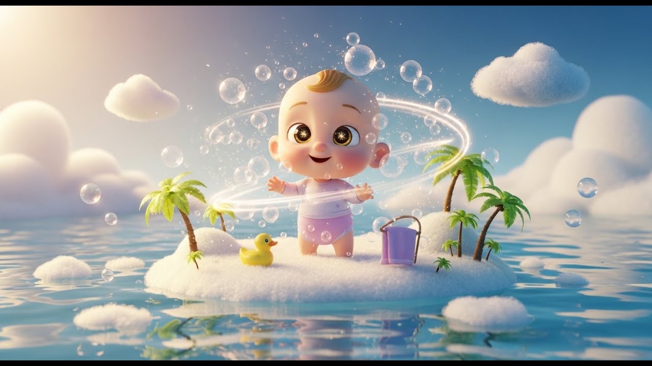 Bubble Bath Island 🫧🏝️ | A Fun Baby Song | Splashy Nursery Rhyme for Kids