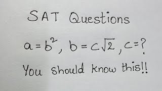 SAT Math Level 1 Practice Test | You should be able to answer this!!