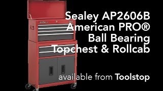 Sealey AP2602BB 2 Drawer Portable Toolbox with Ball Bearing Slides