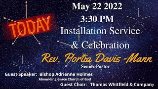 "Installation Service & Celebration Rev. Portia Davis-Mann"