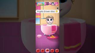 Angela Shower Vibes 🚿✨ | Cute Relaxing#Angela#ShowerVibes#TalkingAngela#Gameplay#CuteMoments#Shorts