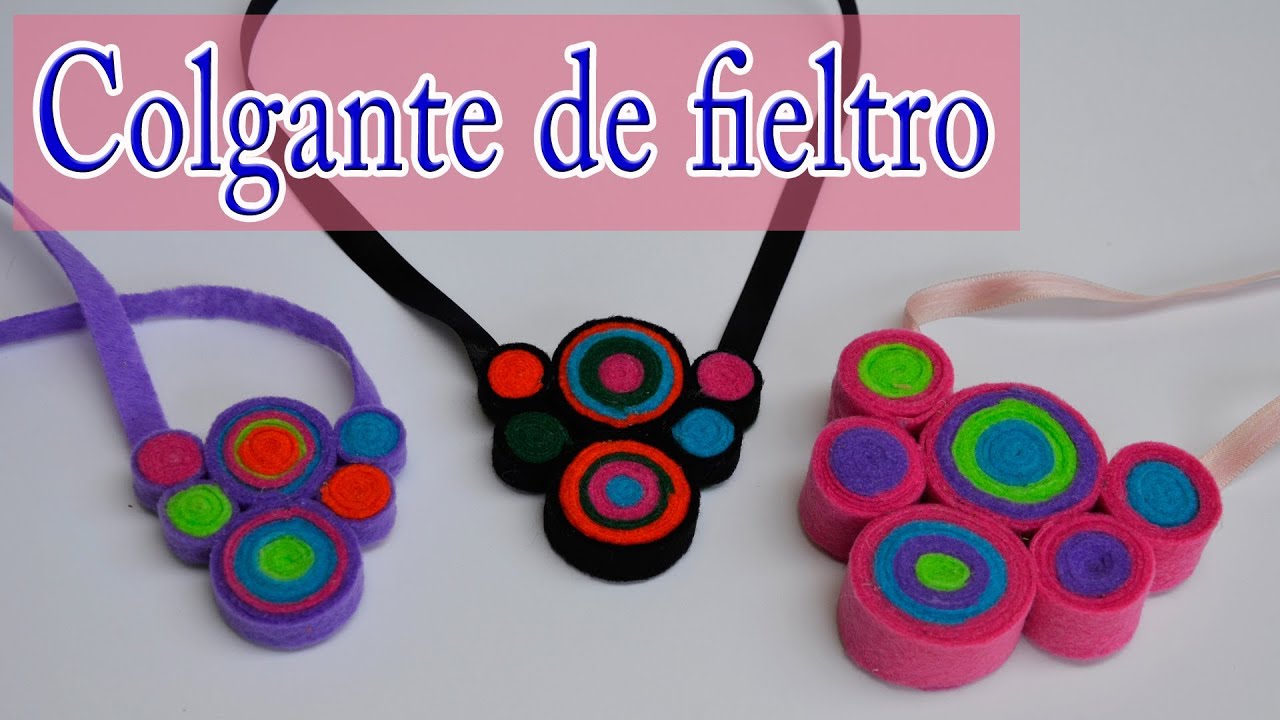 Manualidades: Collar fieltro - para todos - YouTube