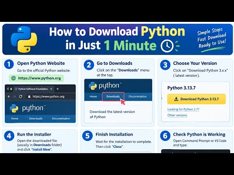 HOW to download python in just 1 min#coding#python#application#software 