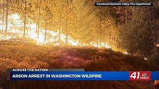 Suspect arrested in connection with Spokane County wildfire