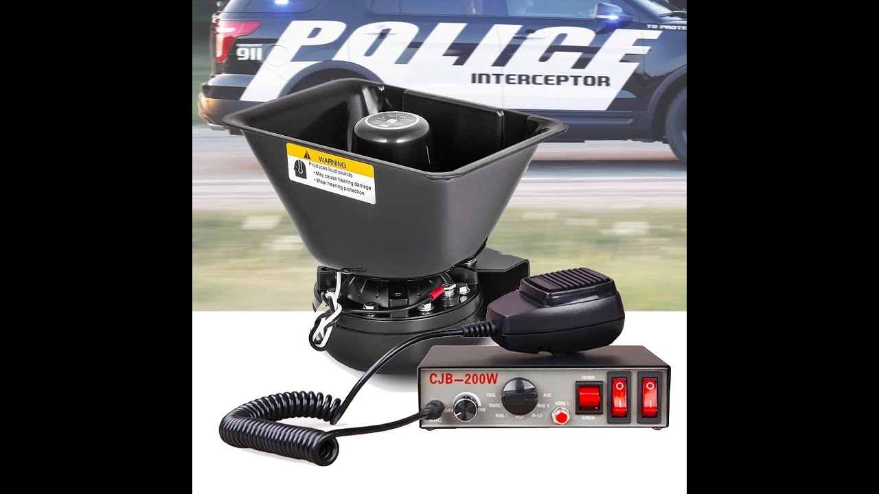 Suzuki Swift car 12v speaker warning police siren horn Car Police Siren  Speaker 200W Police Fire Siren PA Speaker police siren
