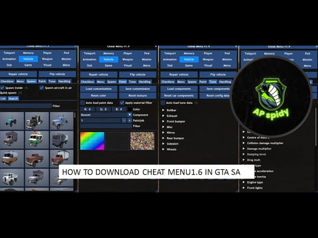 Download Cheat Menu v3.2 for GTA San Andreas