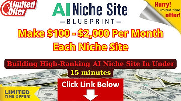 AI Niche Site Blueprint Review & Bonus - Building High-Ranking AI Niche Sites by Joshua Zamora