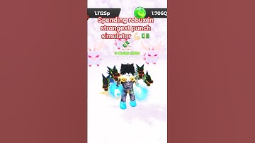 spending robux in strongest punch simulator Roblox game 🎯🙏🏻 subscribe