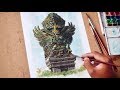 Sketsa Patung Garuda Wisnu Kencana