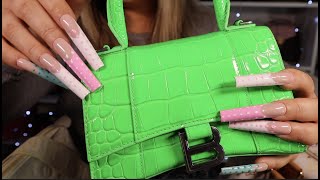 ASMR PURSE COLLECTION 2 (Nail Tapping, Tracing, Rummaging) | Designer Bags, Luxury,Gentle Whispering