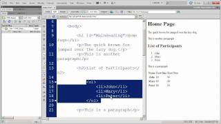 Fundamentals of HTML in Dreamweaver CS5 - Part 5