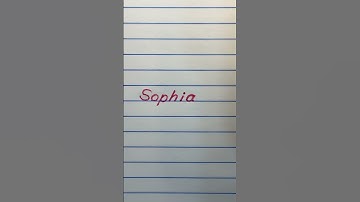 Sophia name🌸 in neat print & cursivewriting #shortsfeed #name #viral #name #sophia #handwriting #art