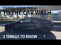 Tesla Model Y - Automated Car Wash Tips