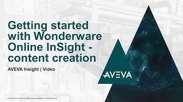 Getting started with Wonderware Online InSight - content creation